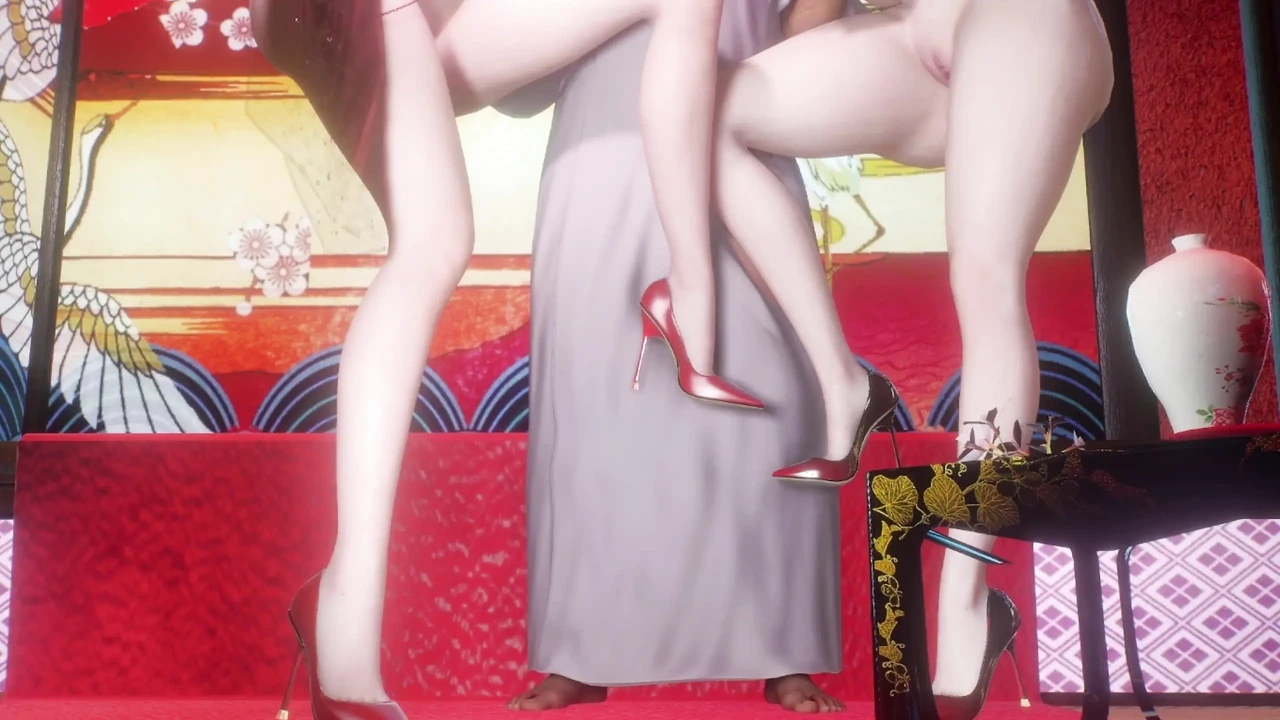 3d 两个饥渴的荡妇亚洲熟女裸体她的胸部被狠操