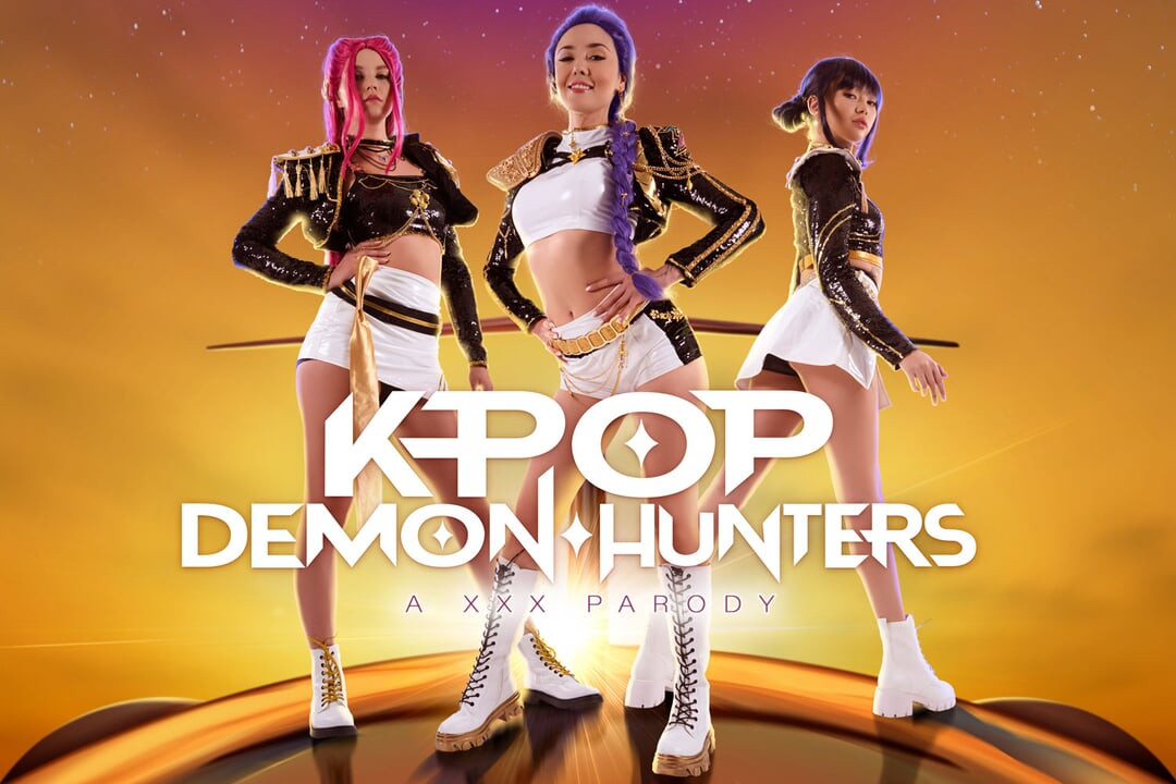 VRCosplayX KPop Demon Hunters Kwini Kim, Leya Desantis and Catherine Knight Hunted Your Cock In Foursome Session