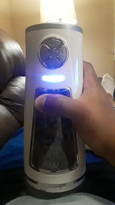 Alex try new Men's Massage Cup and cum