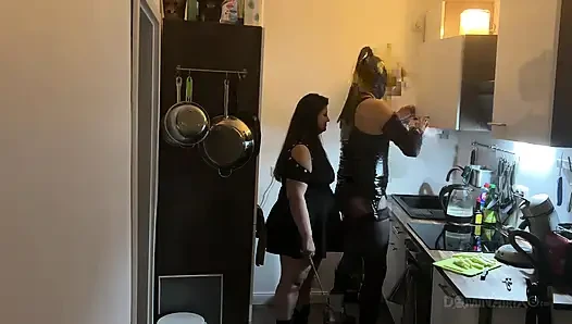 Kitchen Fisting Frenzy - Mature Sluts Stretched Wide Open