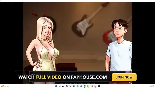 Summertime saga - Johannes and Erik watched Iwanka, Iwanka gave Johannes a blow job on camera