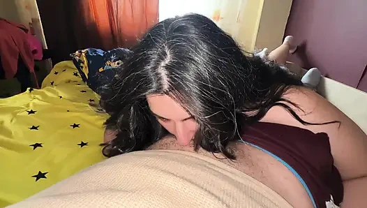 It's your first blowjob ? I will suck that tipp slow and I will make you cum hard !