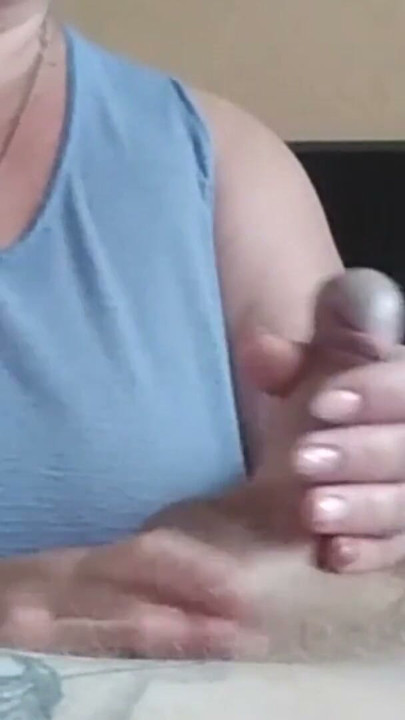 She massages my legs and jerks off my cock 3 | Clip 1