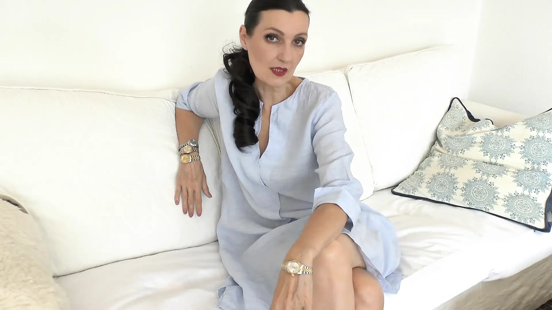 Meeting at Stepmother's, Waiting for Stepson, Watch Fetish, Lady Victoria Valente
