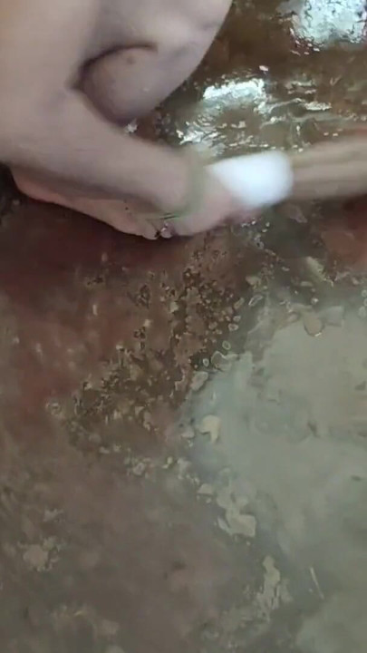 ASIAN GIRL BATHING IN HER HANDPUMP AND FORPLAY WITH BOYFRIEND IN MORNING. | Clip 1