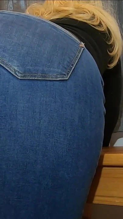 Memorable moment from "Again?  STEPMOM  lends him her nice ass in jeans to jerk off and cum  - Shely81"