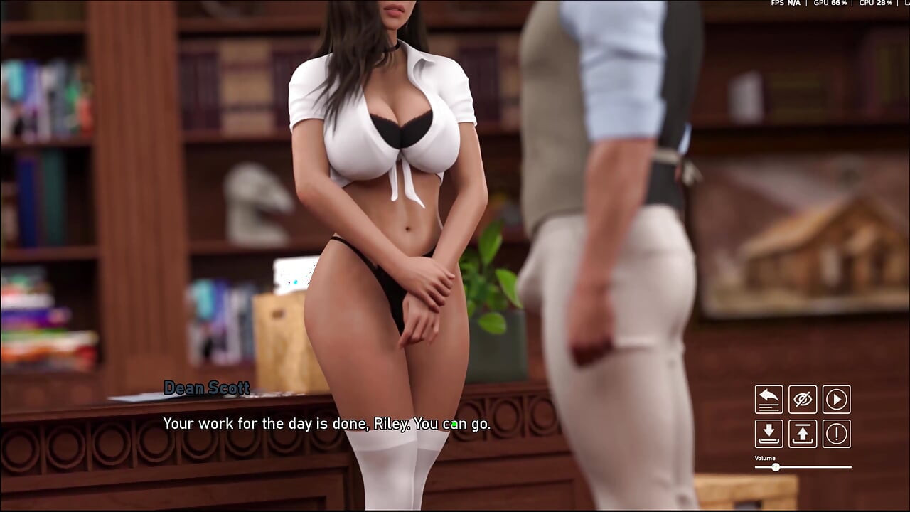 Kroki De Bauchery 35 Dziekan pocierał swojego penisa Ponownie Rileys Tyłek