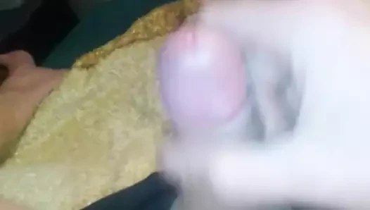 small cook is splashing properly with his semen