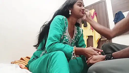 Desi paar romantisches rollenspiel - ex-freund, ex-freundin im hotelabend