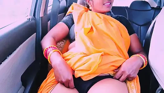 Desi saree maid car sex Telugu dirty talks.
