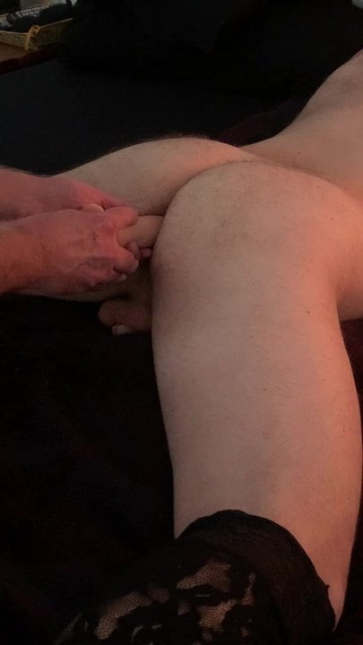 Dildo in tight ass