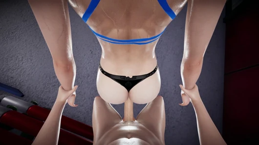 Animasi 3d bikini hitam seksi - ngentot gaya doggy, mengangkat penetrasi memek terikat dan creampie tulang rawan