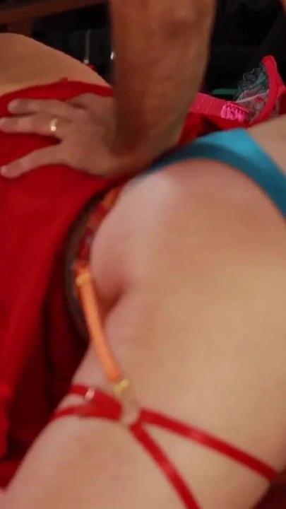 Emotional moment from "2299eosr - French Amateur, Clothed-Sex, Satin Lingerie (Bra, Corset, Thong, Panties), Rimming, Dogging"