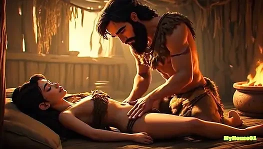 Unerwartete dschungelromantik, emotionale cartoon-liebesgeschichte