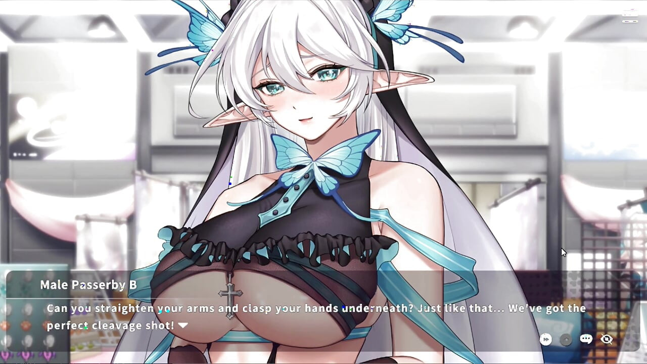 Hentai Game - Mężatka Cosplays Jej Vtuber na Event & Has Sex - V-Lover