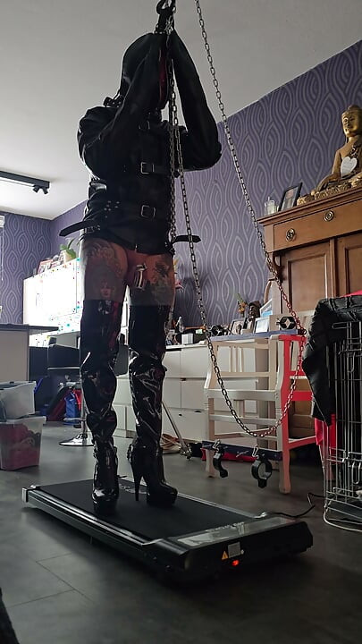 Fitness time for hubby slave