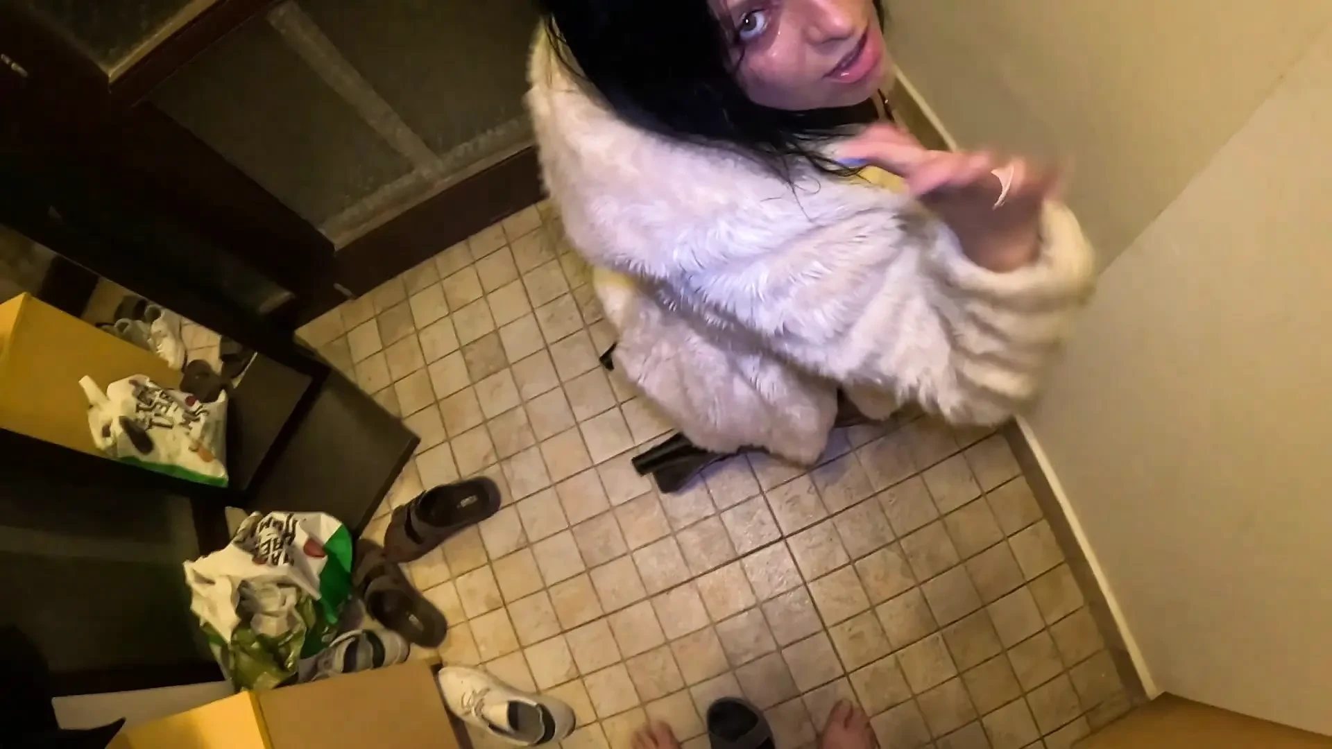 Public sex,amateur,stockings,outdoor