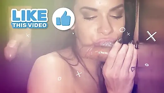 GLORYHOLE SECRETS - Hannah Quinn Swallows Loads in First Gloryhole Glory