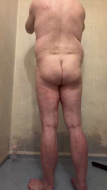 ASMR Man taking ordinary shower | Clip 1