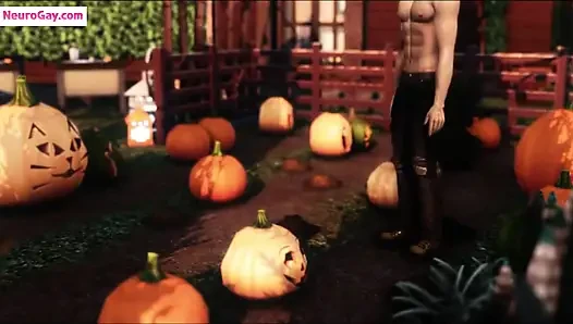 Pumpkin pie halloween boy sex anime party