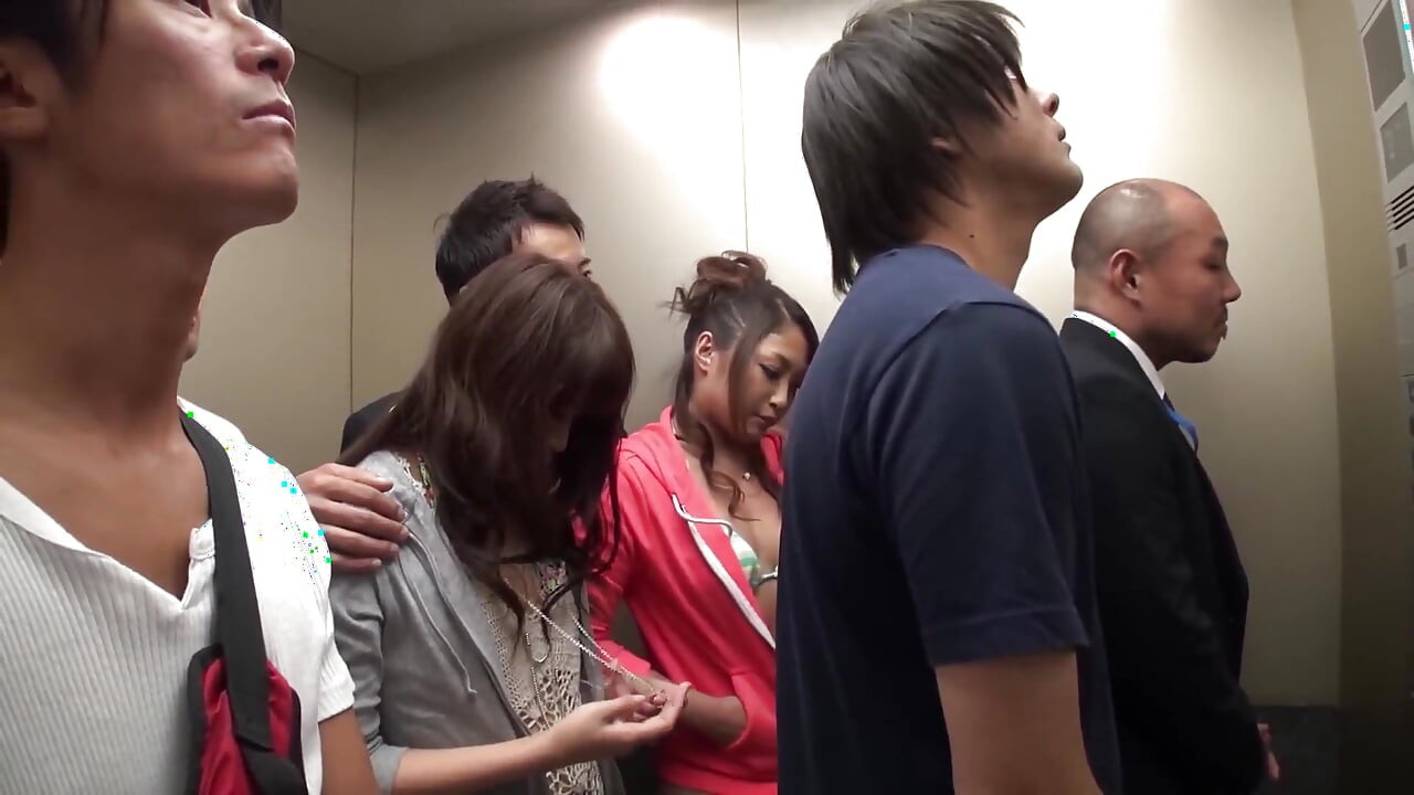 Wild Elevator Orgy: Asian Sluts Get Hardcore Fucked in Group Sex