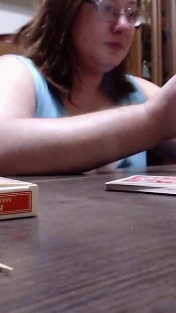 Unforgettable moment from "Neighbor lost blowjob under table at cards"