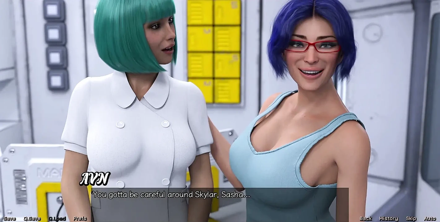 Stranded in Space - Blue Haired MILF Want Threesome with Me & Hot Busty Doctor