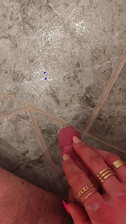 Squirted with my pink nails