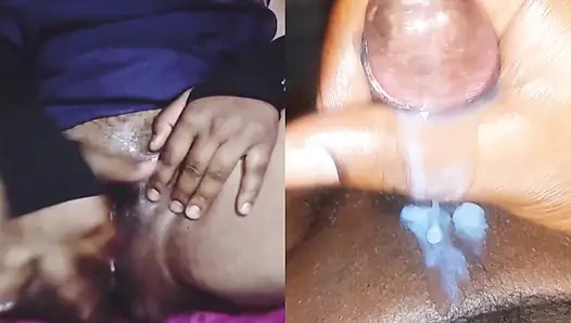 Video call me  aaj bhabhi ne mut diya