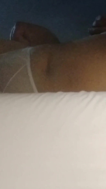Thrilling moment from "Guy wearing sexy little white thong panties gets his nipples licked by woman Female on Male"