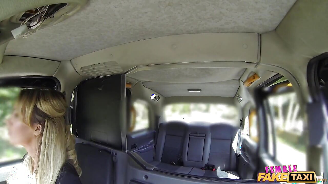 Female Fake Taxi - Blonde Blonde Cab Driver Gives a Hot Blowjob & Takes a Hardcore Missionary Pounding