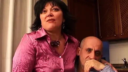 Horny MILF Gets Fingered and Fucked in Kitchen Romp
