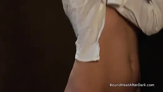 Bound Blonde Lesbian Slave Touched And Fingered By Lesbian Madame