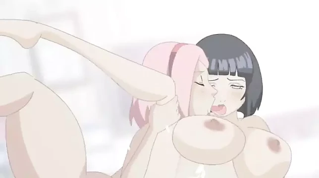 Sakura Futanari Fucks Ino and Hinata - Naruto Was Eating Ramen P56