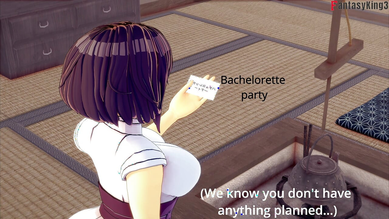 Hinata get fucked at her bachelorette party - Hinata Hinata NTR: Sinobi's Affair - Full 2 hr movie on patreon: Fantasyking3