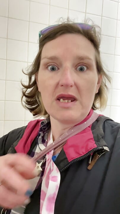 When an Innocent Pee in Public Toilets Turns Into a Cheeky Squirting Wank