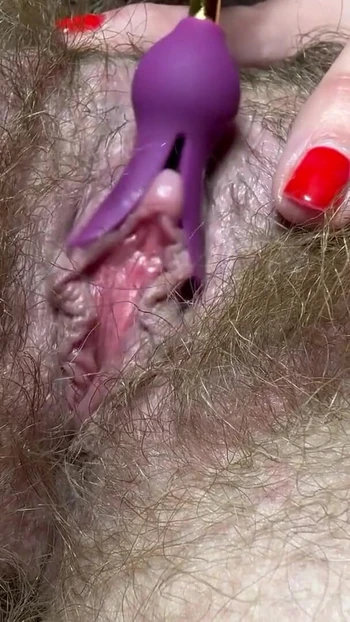 Unforgettable moment from "Close up vibrator orgasm big clit hairy pussy cumming hard"