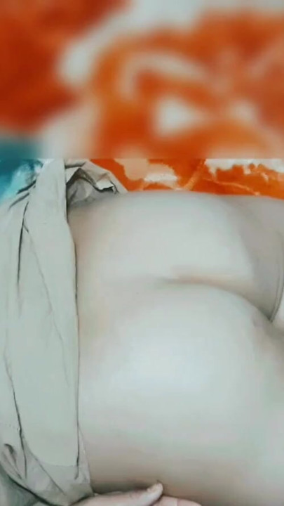 Real brother-in-law gets tired by massaging his stepsister-in-law's stomach | Clip 1