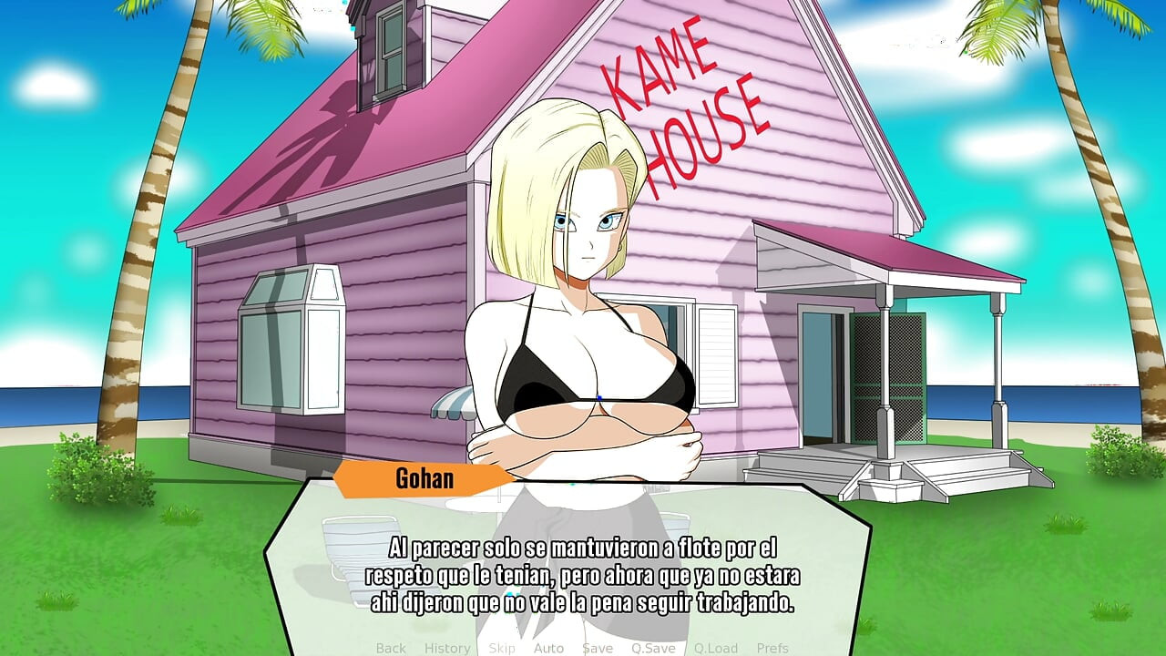 Hybride Eroventures - de minibikini van de provocerende Android 18