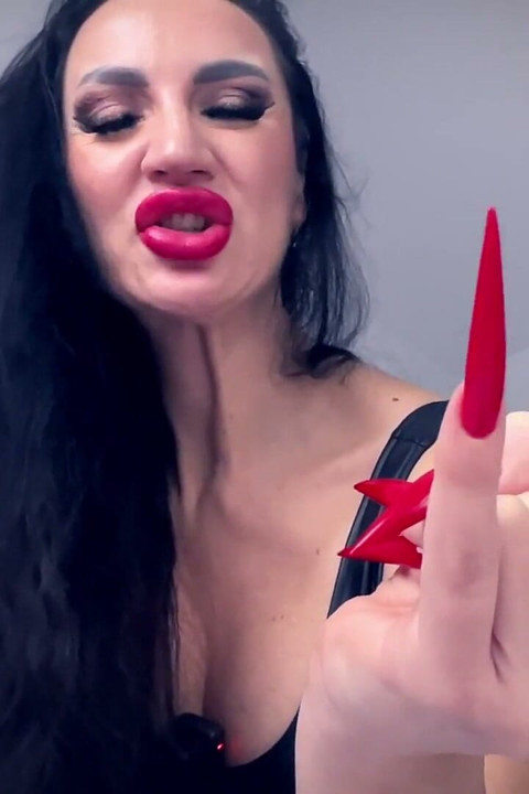 Long Nails Goddess Makes You Stroke for Her