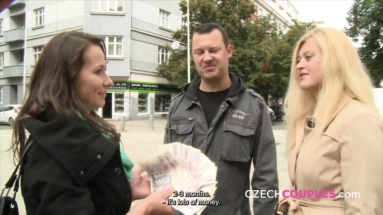 Streetside fucking with a hot Czech couple (Czech Couples)