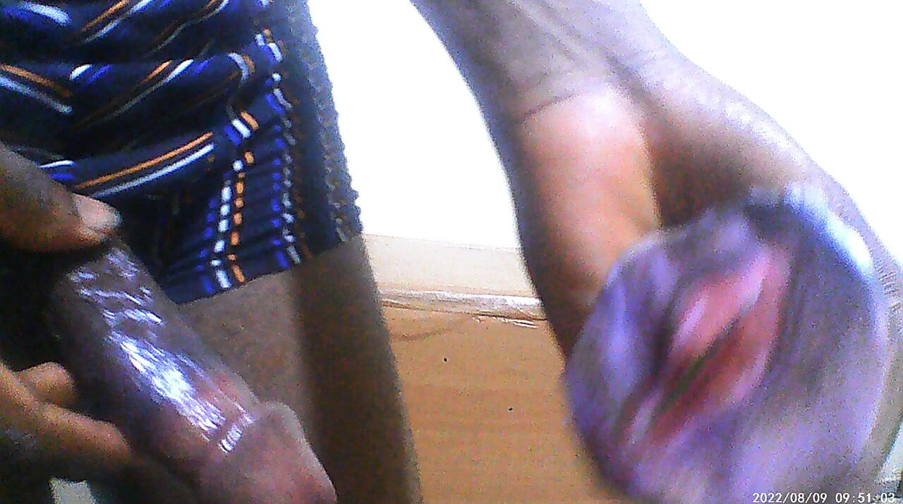 Horny Slut Husband Playing With Cucumber Pussy During Break Time at Work