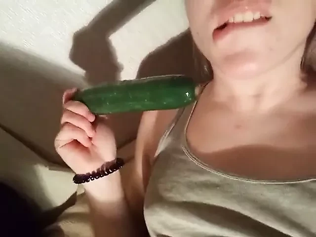 masturbate with cucumber