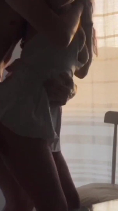 Fucking her stepdaughter under her sexy white dress and high boots | Clip 3
