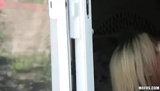 Pervs on Patrol - Big Tit Kaylee Hilton Gets Caught S'pying & Joins Jay for a Raw Outdoor Pussy Pounding 3some