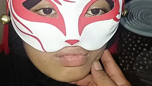 Beautiful 18-year-old hijab girl enjoys it so much that she sighs deliciously