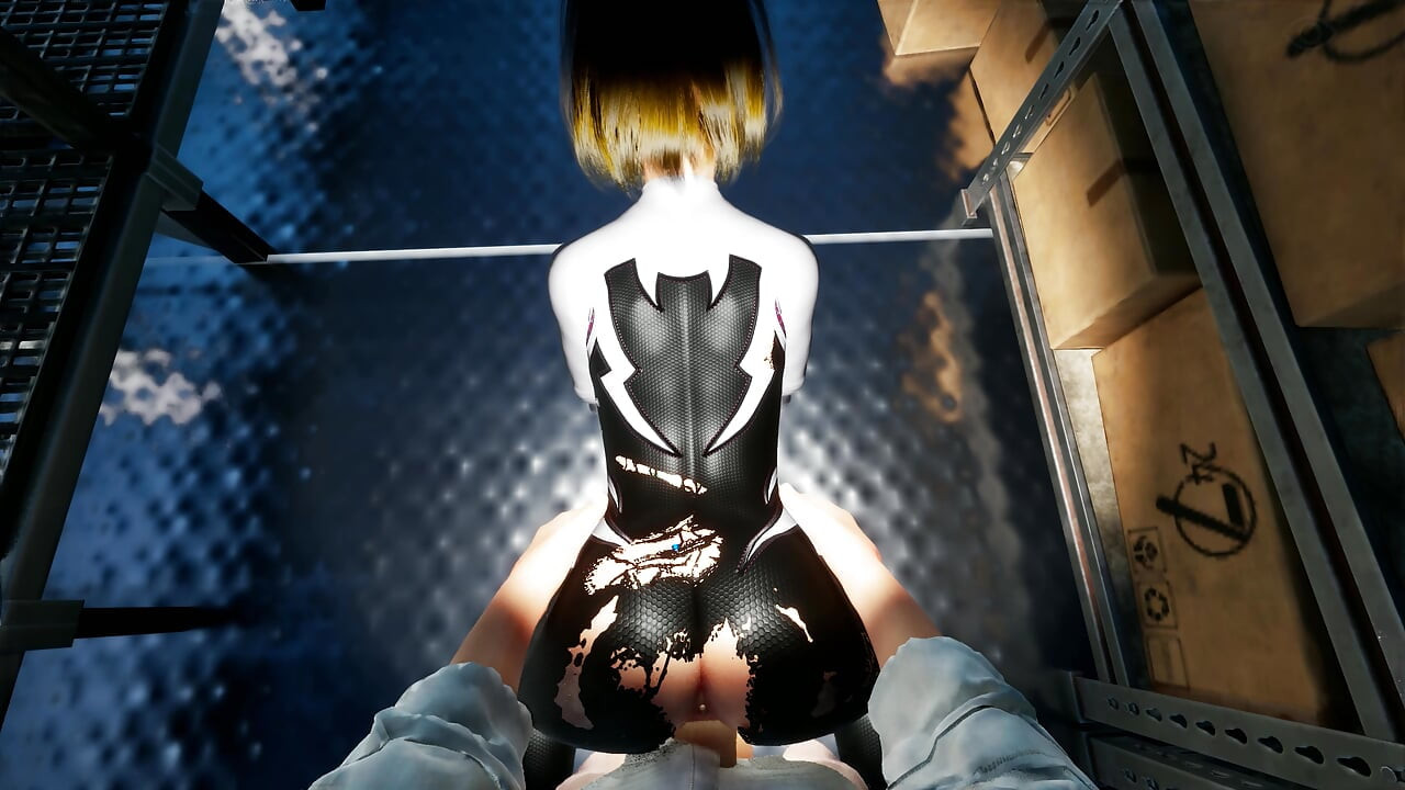AWESOME SPIDERGIRL HARD FUCKED AT SUPERMARKET