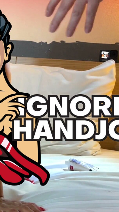 Cock Tease and Precum Milking of Amazingly Sexy and Hot Latina Brunette with a Big Cock Guy in a Hotel Room for Handjob | Clip 1