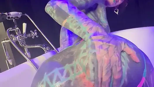 Gothic Ink queen zerstört anALloch mit massivem strap-on