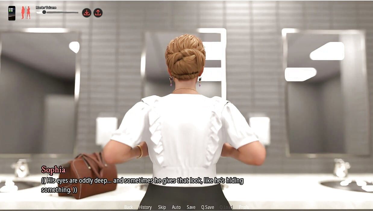 Milfheim - Gameplay - Roleplay - Professor Teasing, Public Boobs Exposure